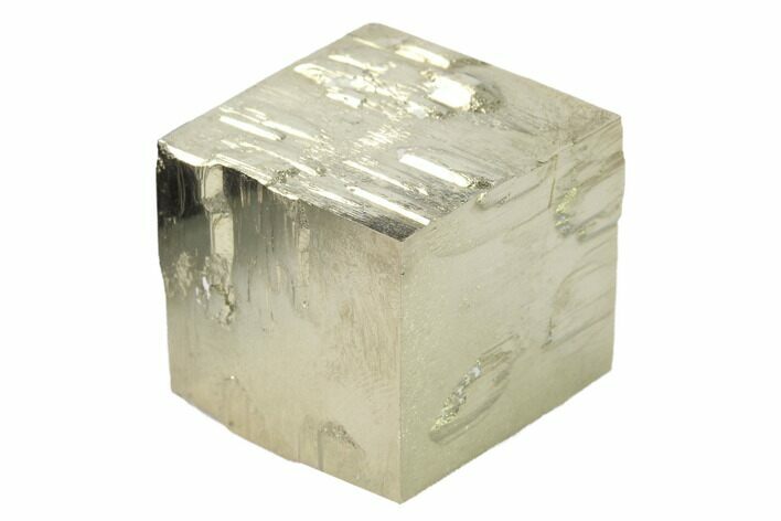 Natural Pyrite Cube - Victoria Mine, Spain #144068